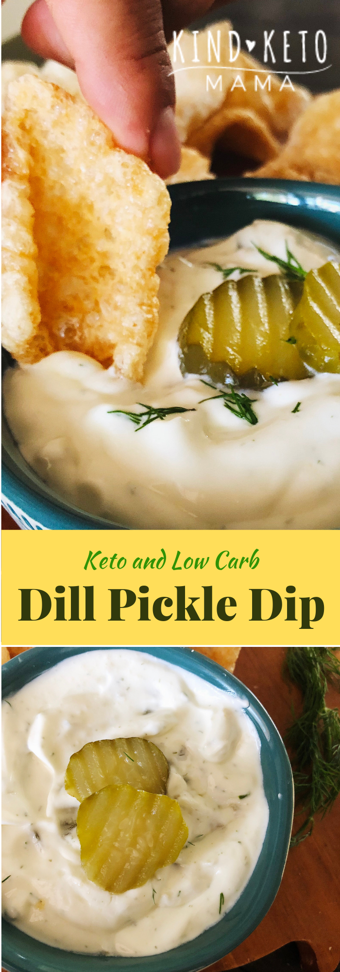 Keto Low Carb Sour Cream Pickle Dip